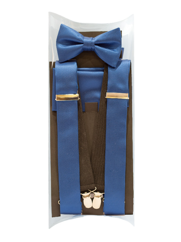 Pillow Pack Bow Tie, Pocket Square, and Suspender - PPUBP